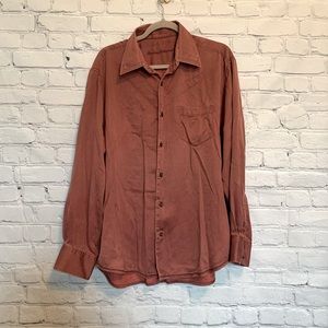 Tommy Bahama Silk coral long sleeve shirt Large